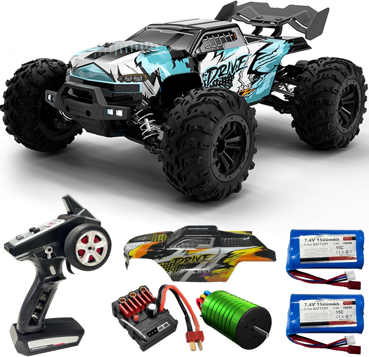 Rc Hobby Grade Monster Truck - شاحنة وحشية تحكم عن بعد بدون