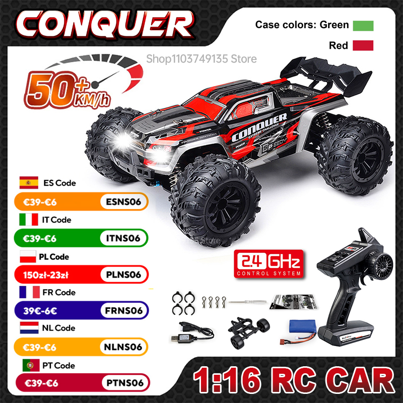 Rc Hobby Grade Truck - WLtoys 1:16 مقياس كبير RC سيارة