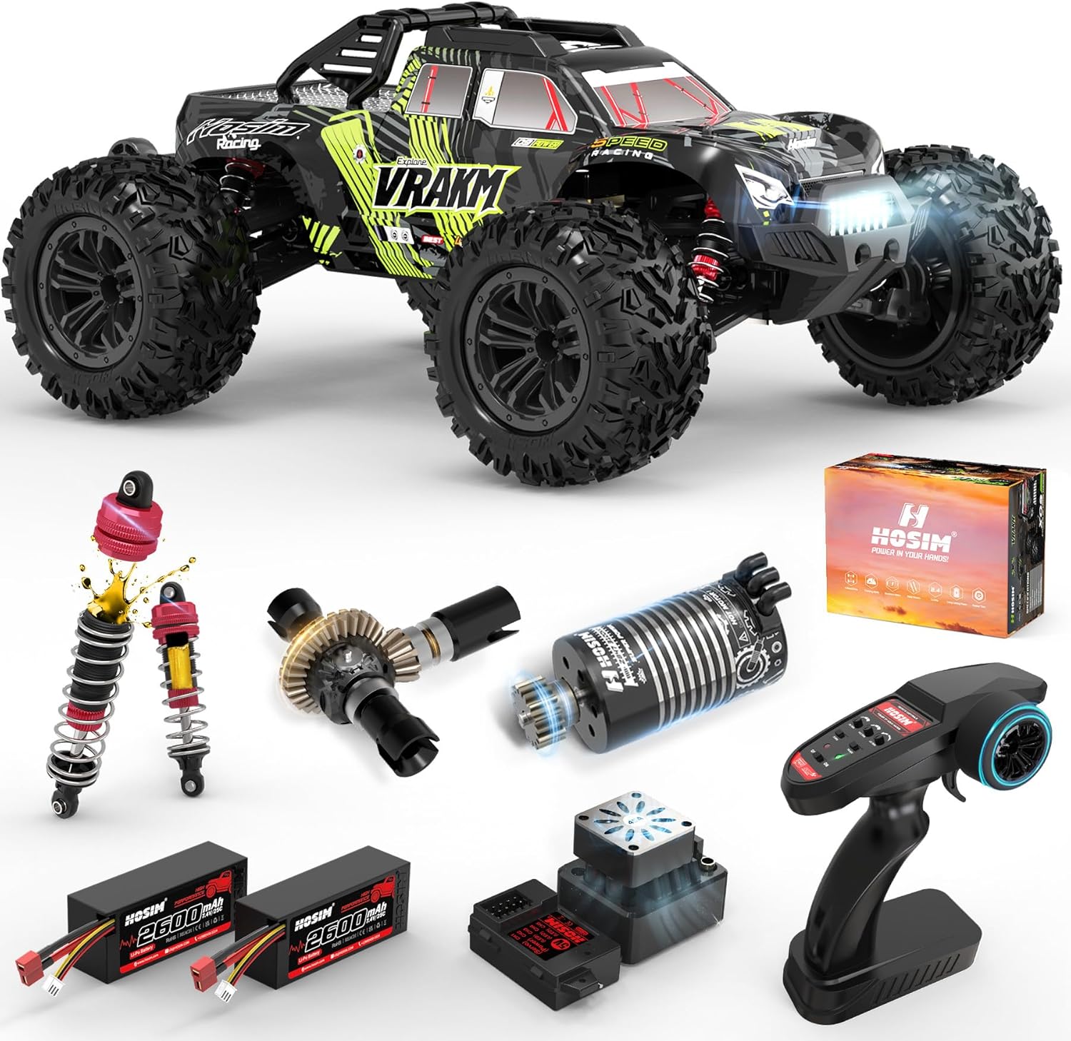 Rc Hobby Grade Monster Truck - سيارة تحكم عن بعد للكبار بدون