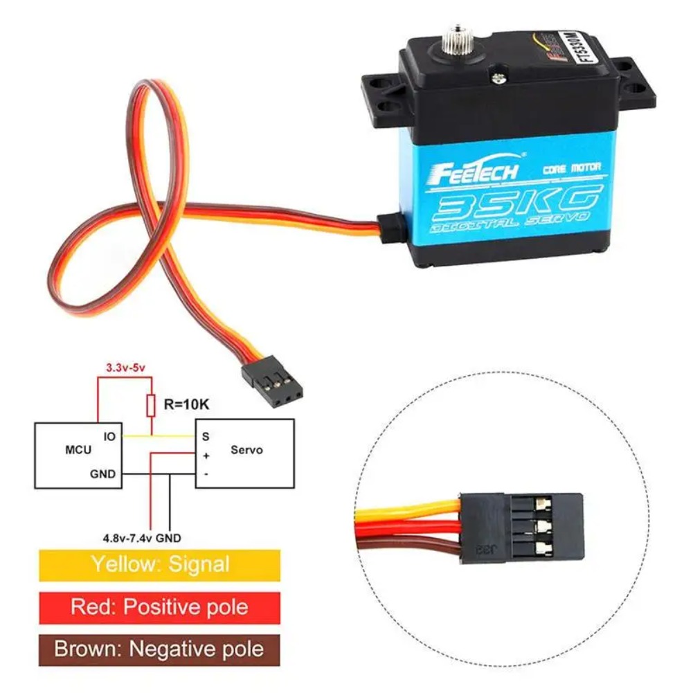 سيرفو رقمي FEETECH FT5330M بقو - مراجعة Rc Hobby Shops وسعره