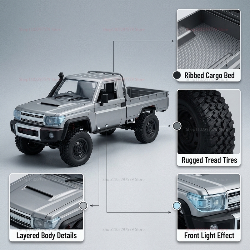 MN82 شاحنة بيك أب رباعية الدفع - مراجعة Rc Hobby Grade Truck وسعره