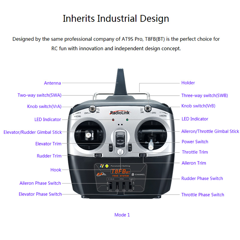 جهاز إرسال Radiolink T8FB V2 8 - مراجعة Receiver Sbus 8Ch وسعره