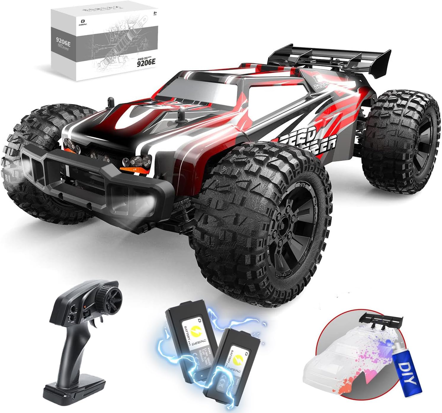 سيارة تحكم عن بعد كبيرة بمقياس - مراجعة Rc Hobby Grade Monster Truck وسعره