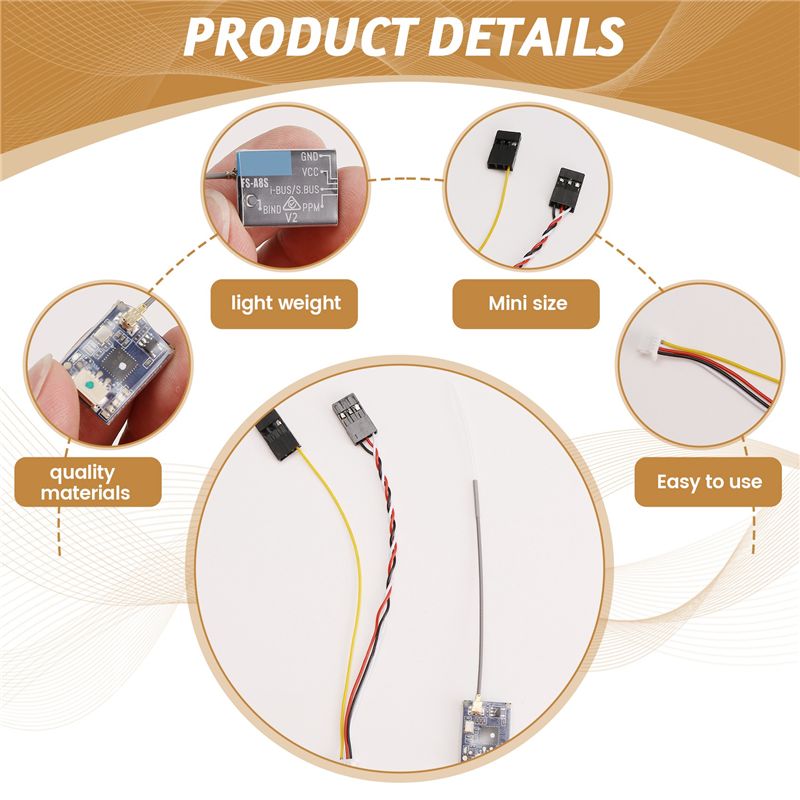 AS96- لجهاز FS-A8S 2.4G 8CH، ج - مراجعة Receiver Sbus 8Ch وسعره