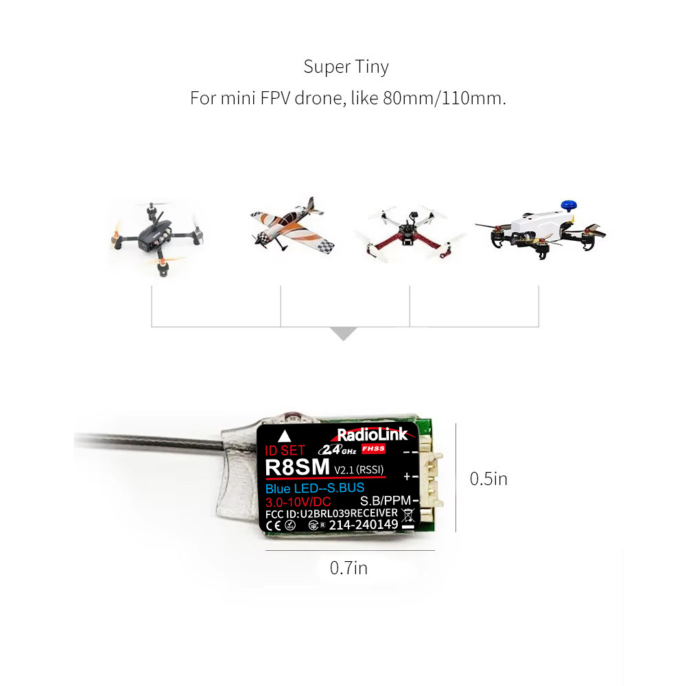 جهاز استقبال راديو لينك R8SM ص - مراجعة Receiver Sbus 8Ch وسعره