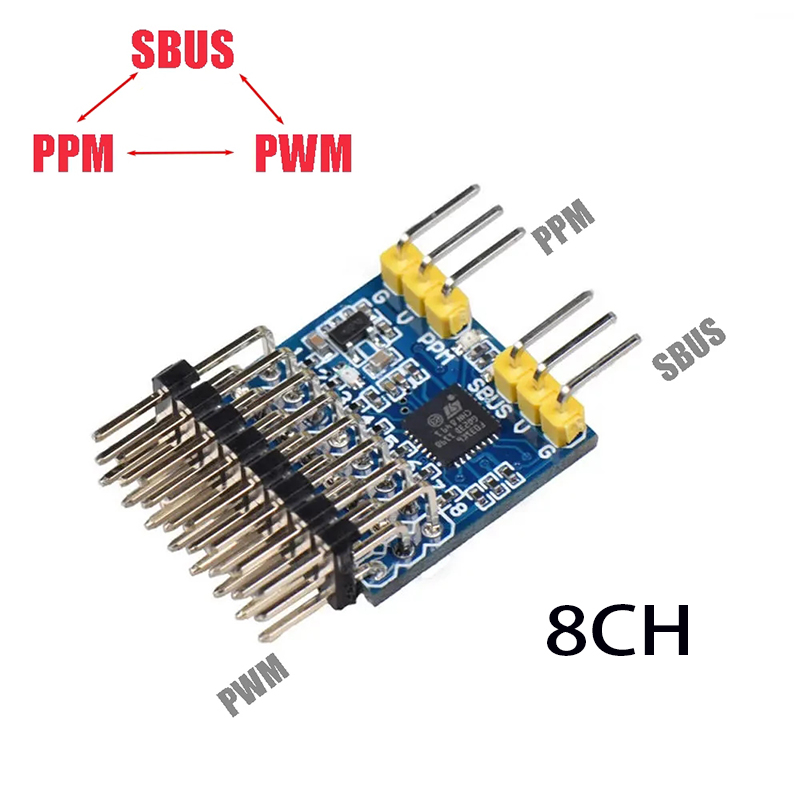 8CH PWM PPM SBUS وحدة تحويل ال - مراجعة Receiver Sbus 8Ch وسعره